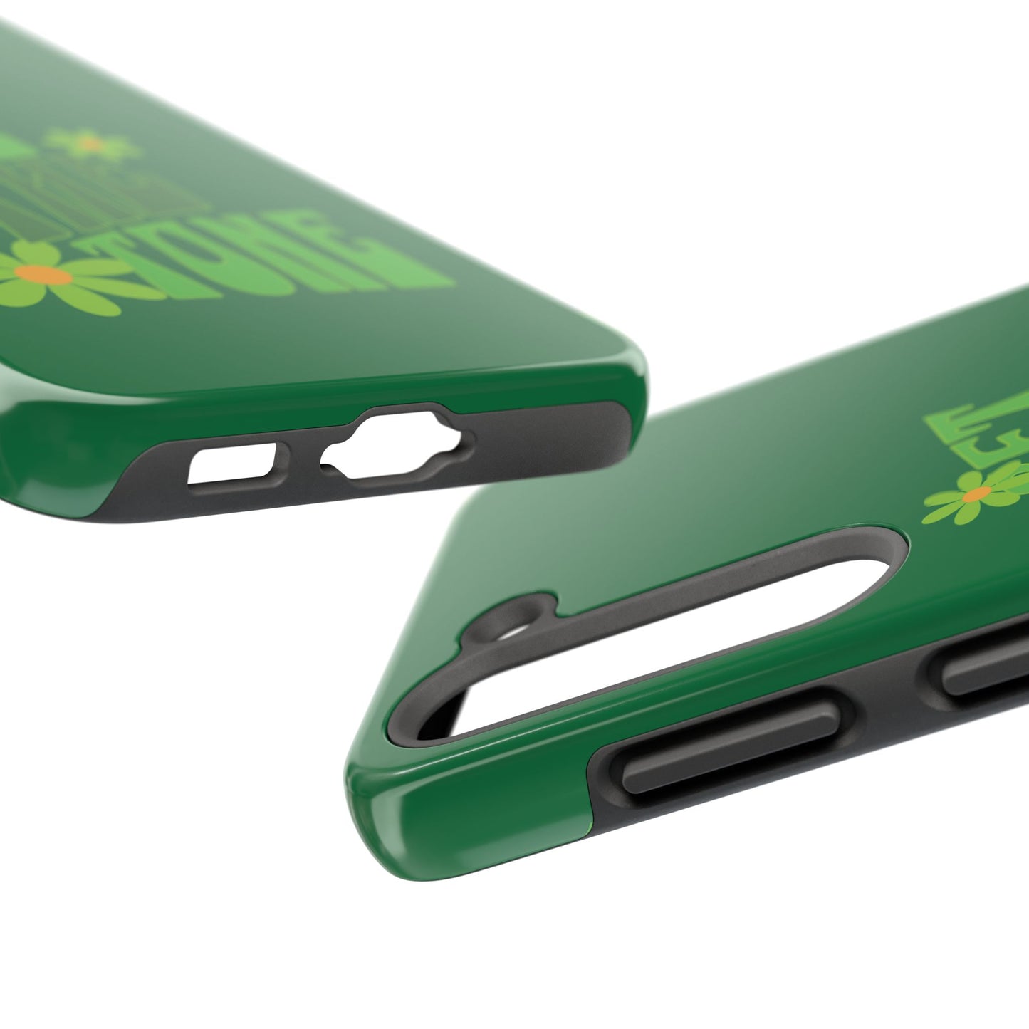 "SET THE TONE" Green Phone Case