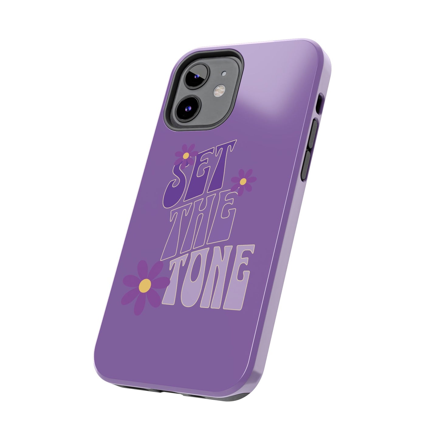 "SET THE TONE" Purple Phone Case