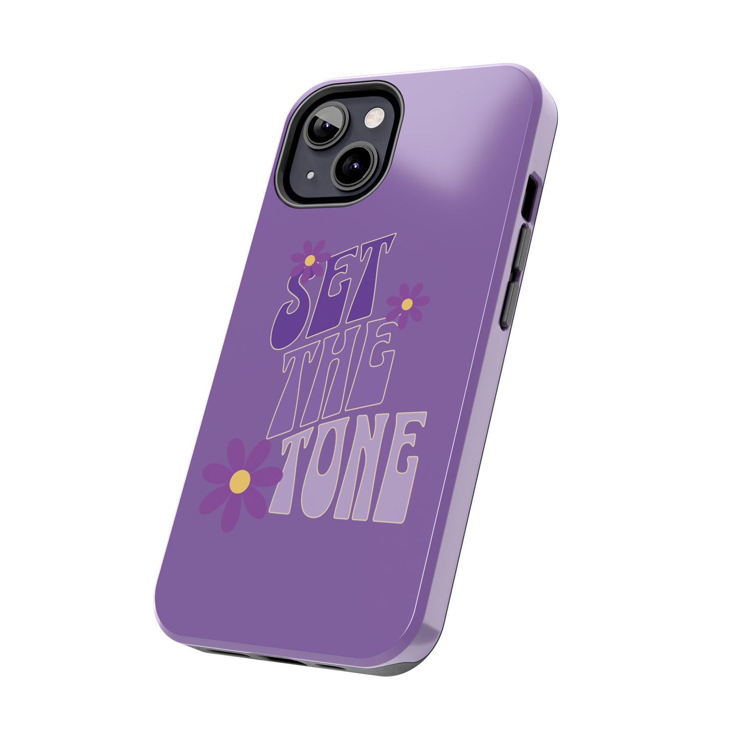 "SET THE TONE" Purple Phone Case
