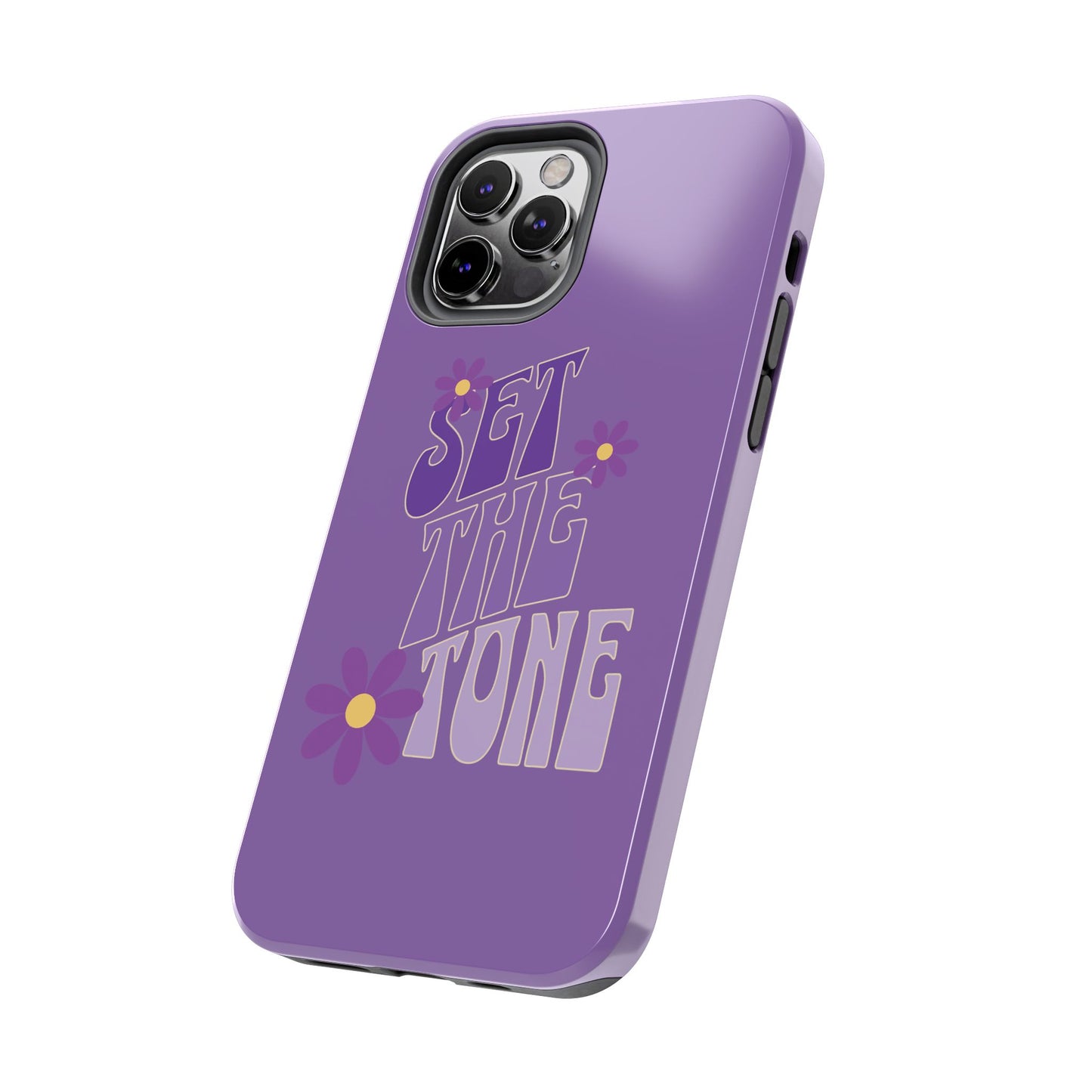 "SET THE TONE" Purple Phone Case