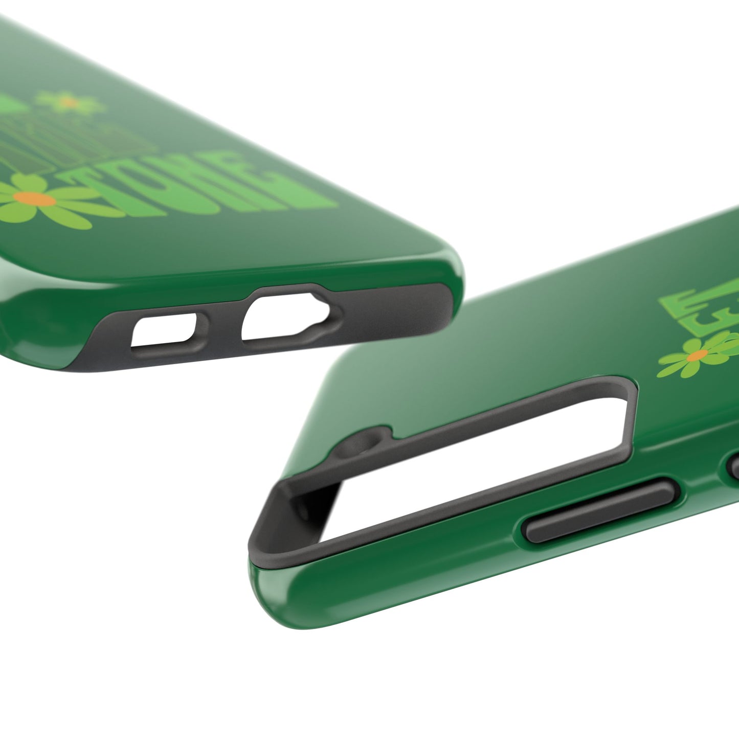 "SET THE TONE" Green Phone Case