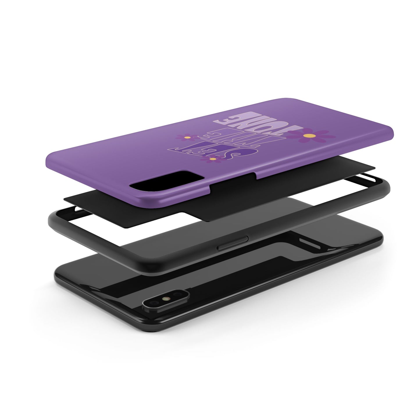 "SET THE TONE" Purple Phone Case