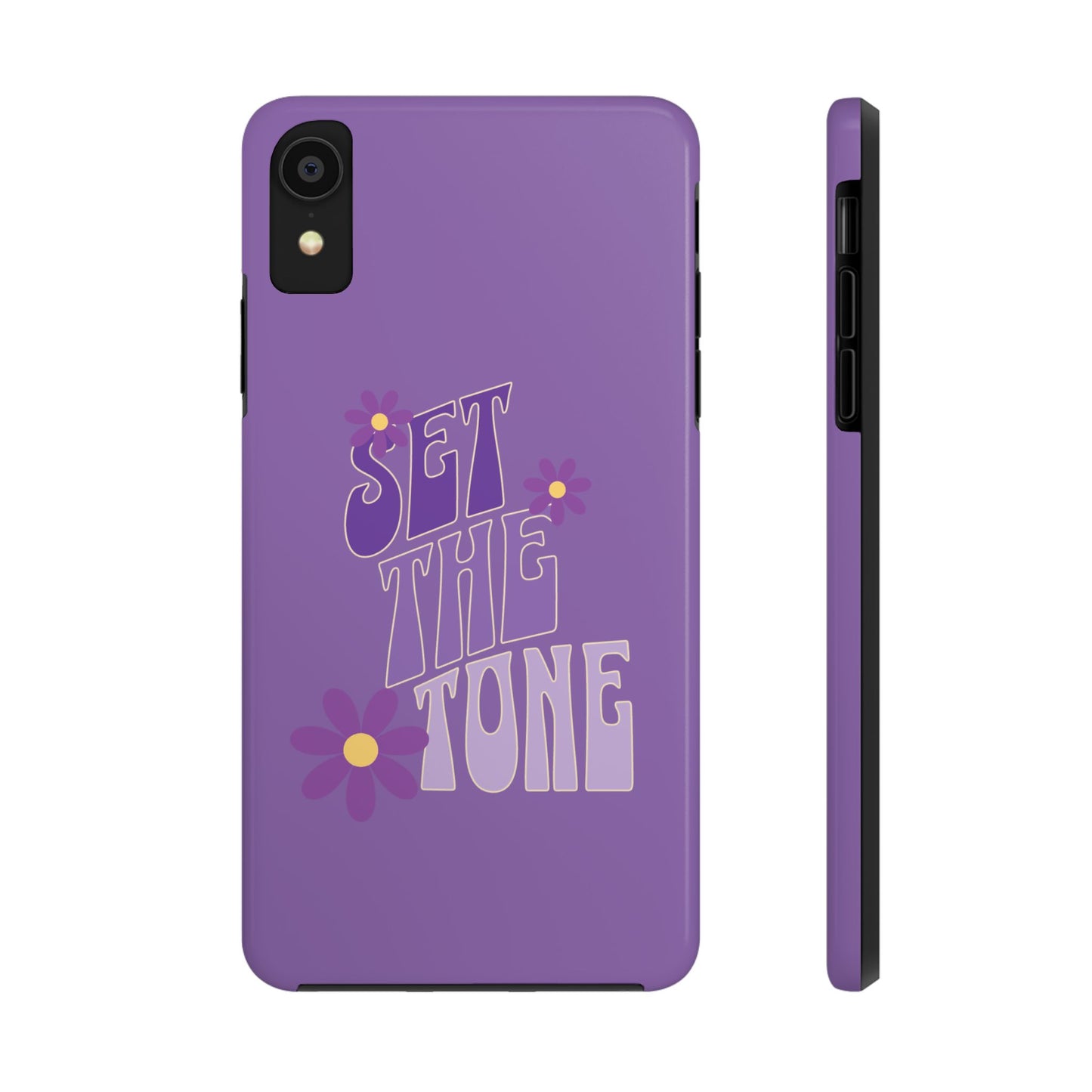 "SET THE TONE" Purple Phone Case