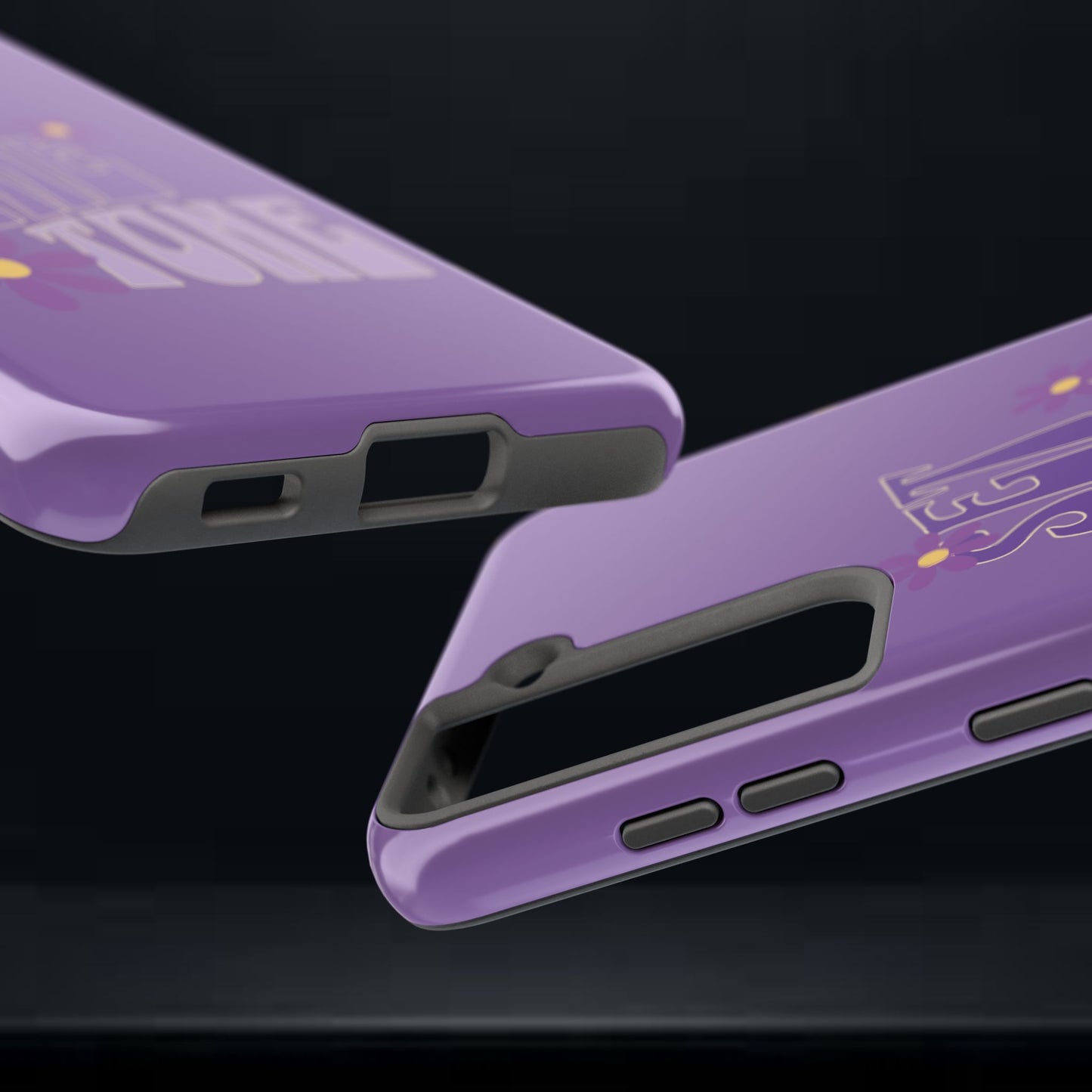 "SET THE TONE" Purple Phone Case