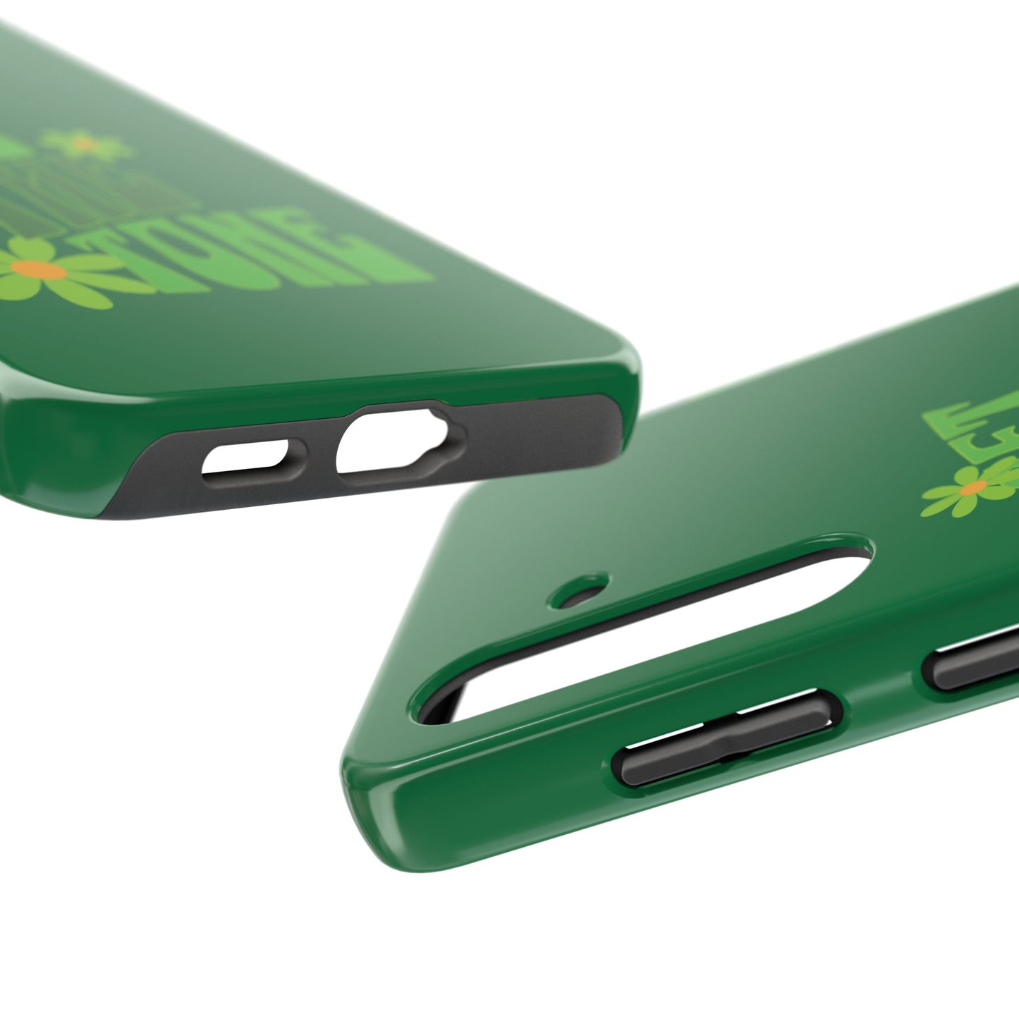 "SET THE TONE" Green Phone Case