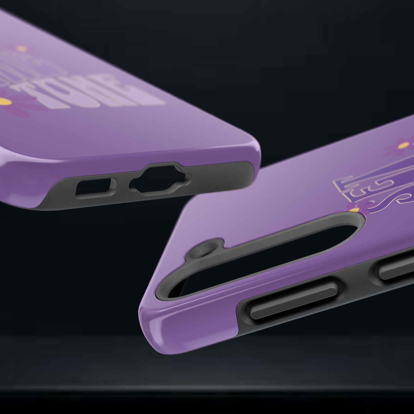"SET THE TONE" Purple Phone Case