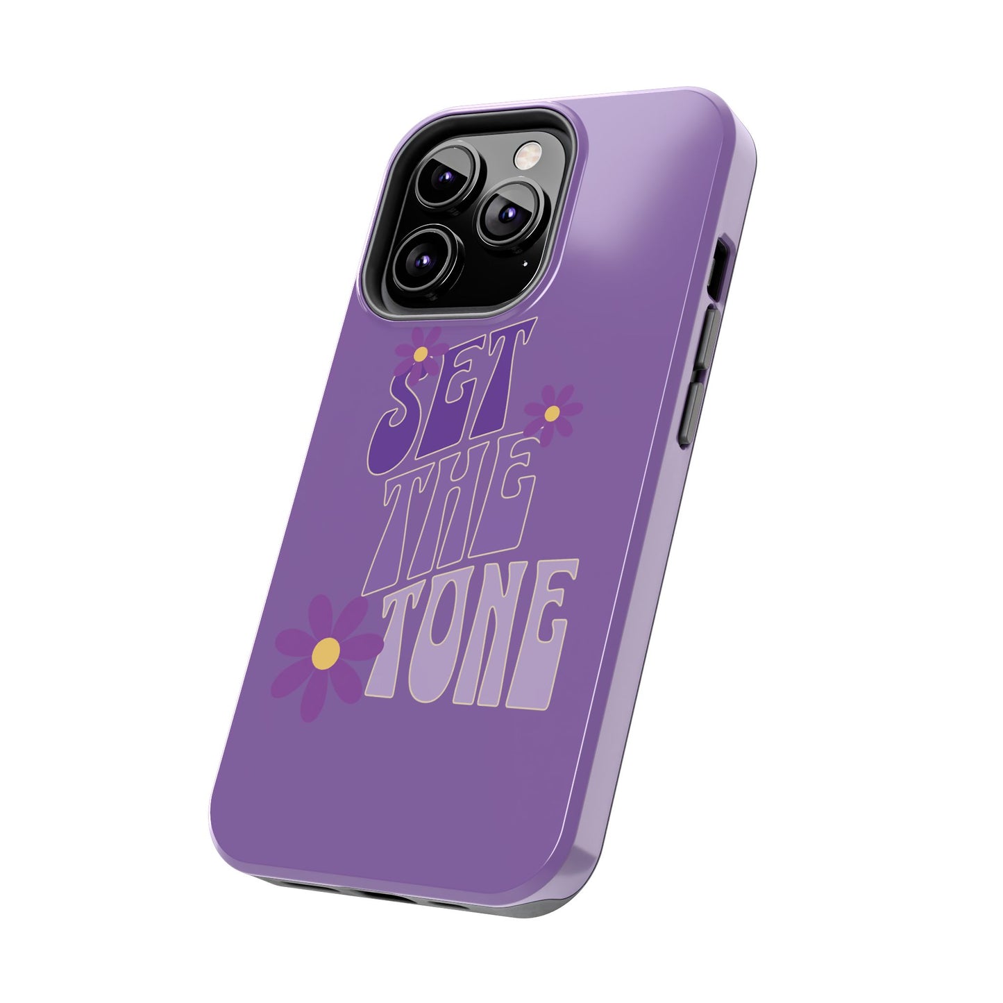 "SET THE TONE" Purple Phone Case