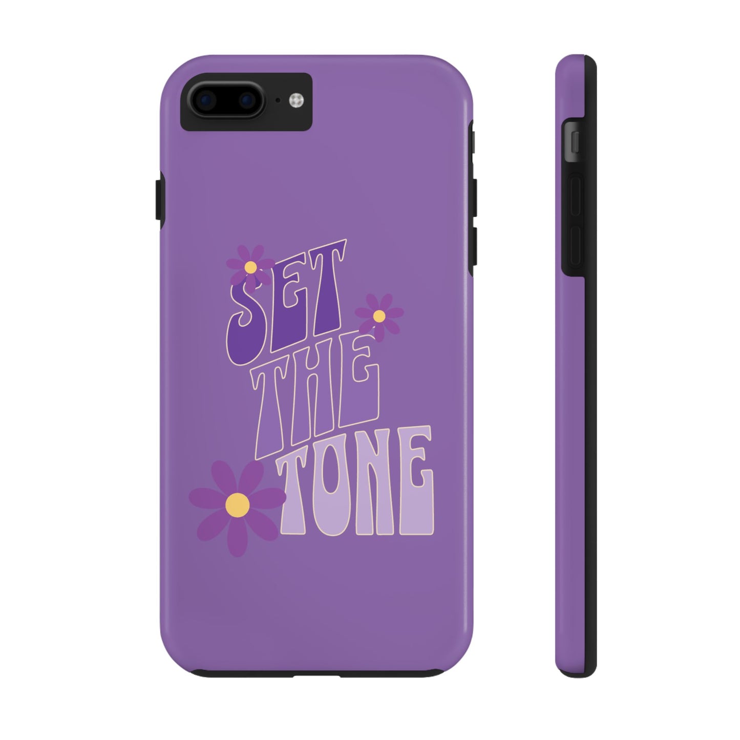 "SET THE TONE" Purple Phone Case