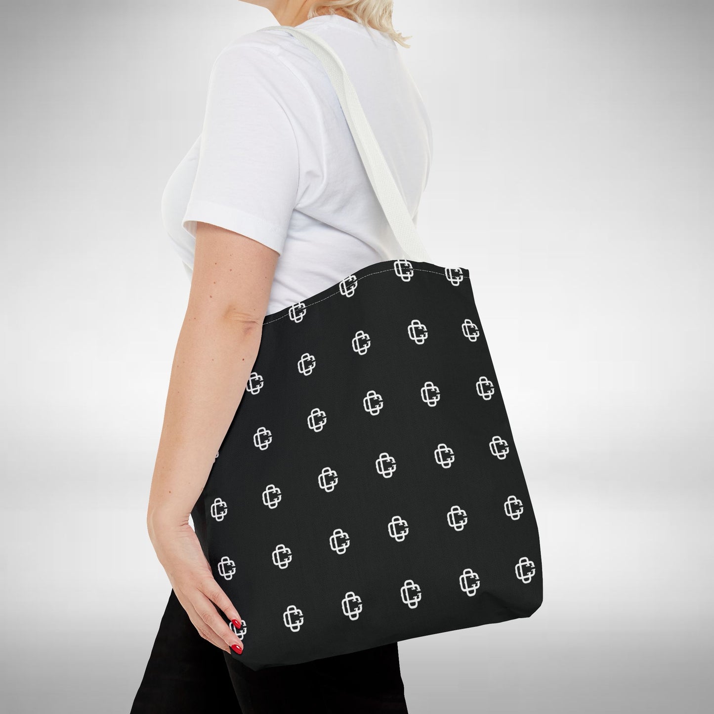 "CC" Black Tote Bag