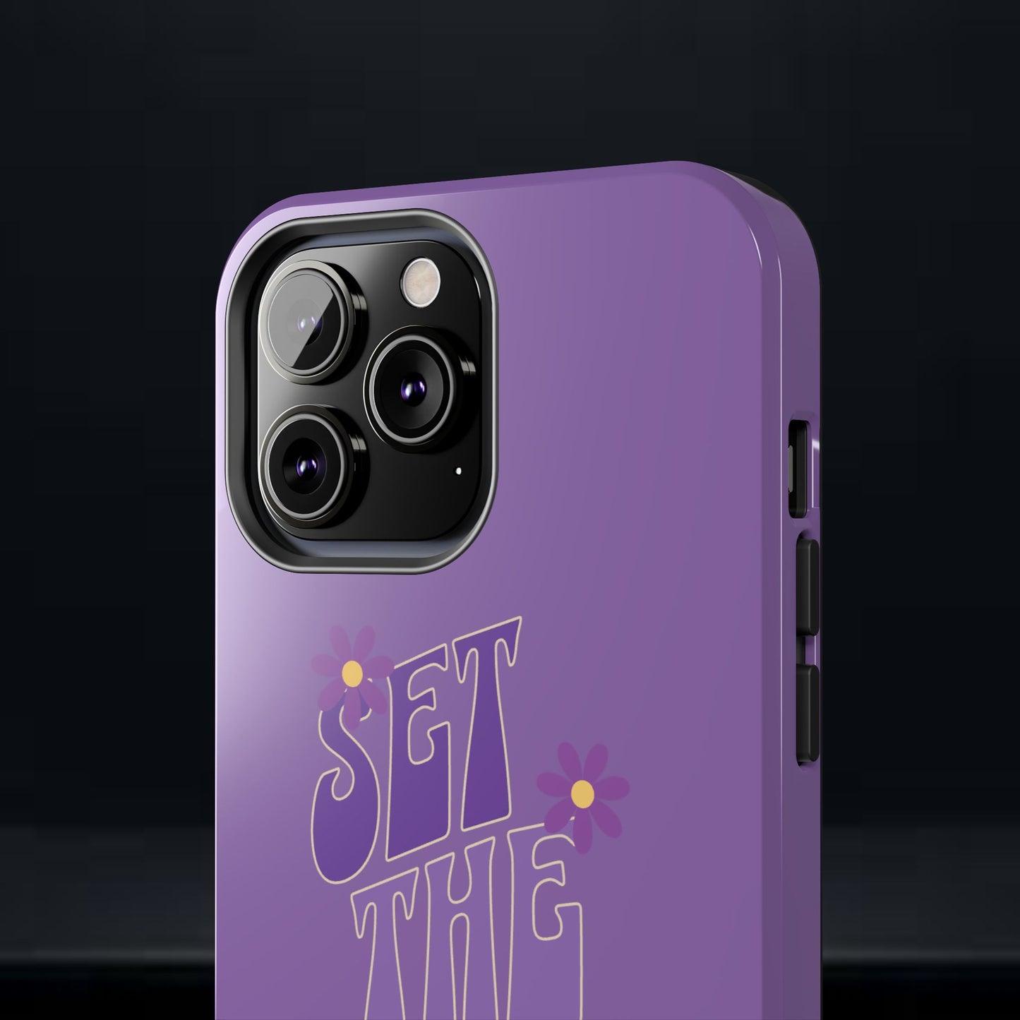 "SET THE TONE" Purple Phone Case