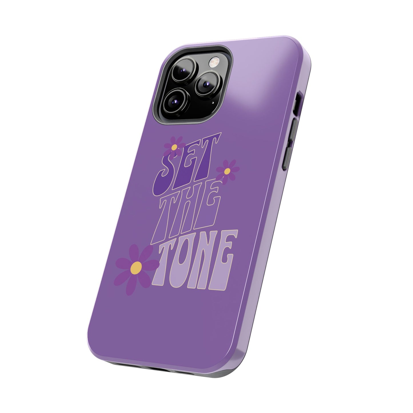 "SET THE TONE" Purple Phone Case