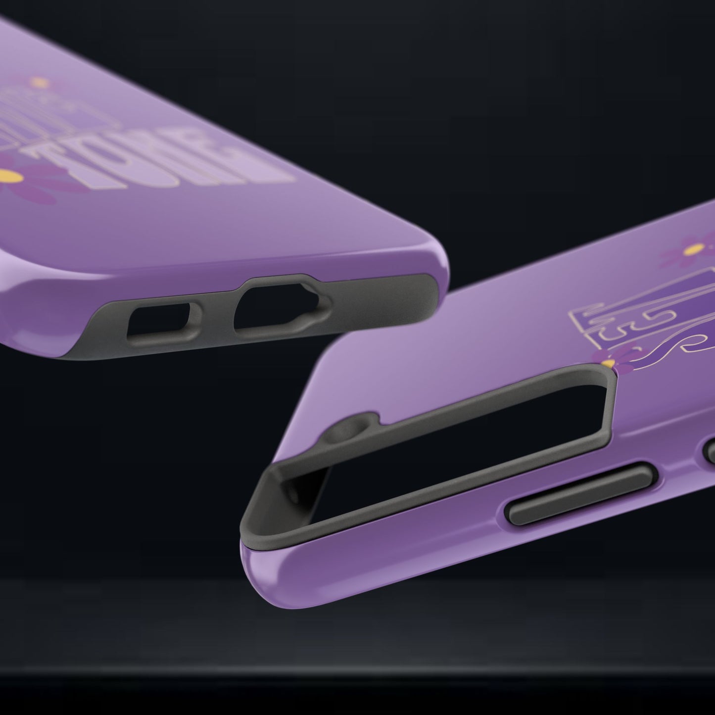"SET THE TONE" Purple Phone Case
