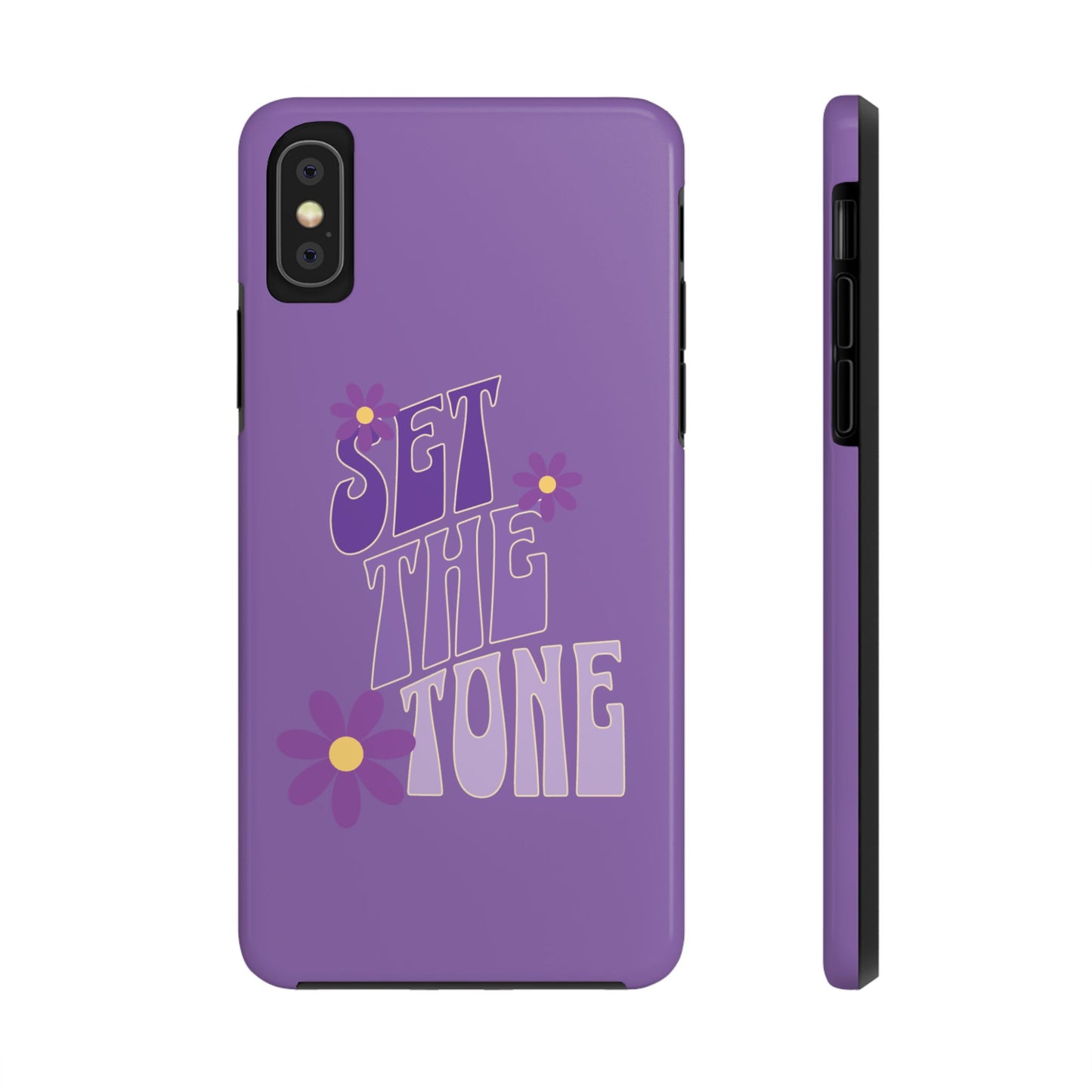 "SET THE TONE" Purple Phone Case