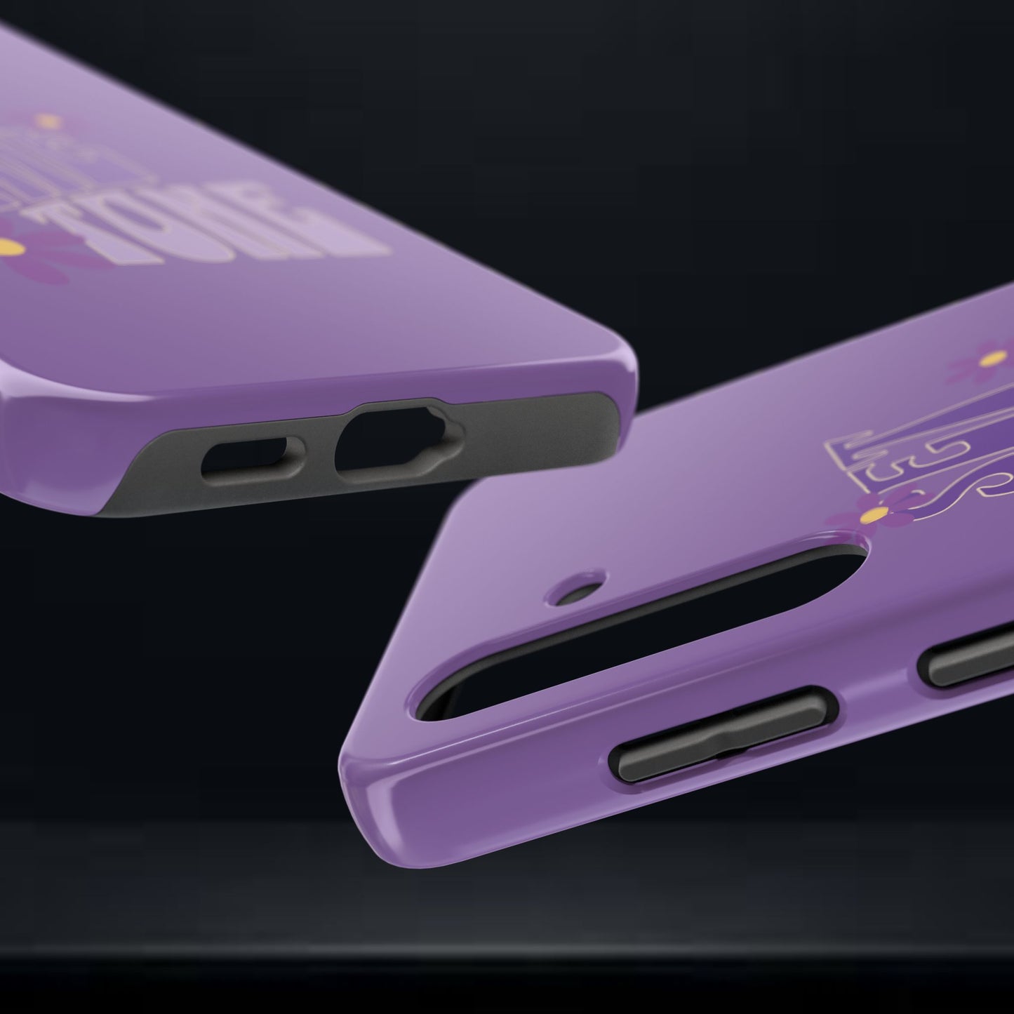 "SET THE TONE" Purple Phone Case